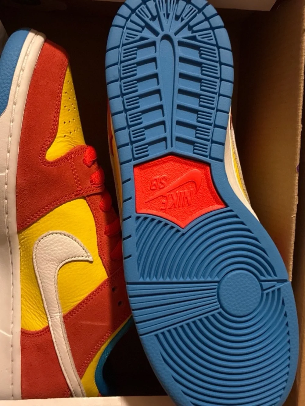 Men’s Nike Sb dunk low pro “Bart Simpson “ authentic eBay tag